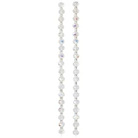 Crystal AB Faceted Glass Rondelle Beads, 8mm by Bead Landing™