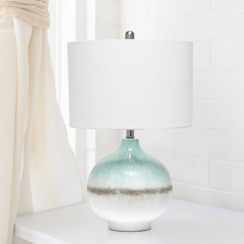 Lalia Home Bayside Horizon 24" Table Lamp with Fabric Shade