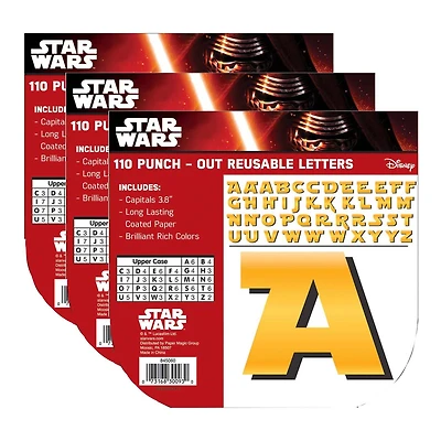 Eureka Star Wars™ Deco 4" Letters, 3 Packs of 330