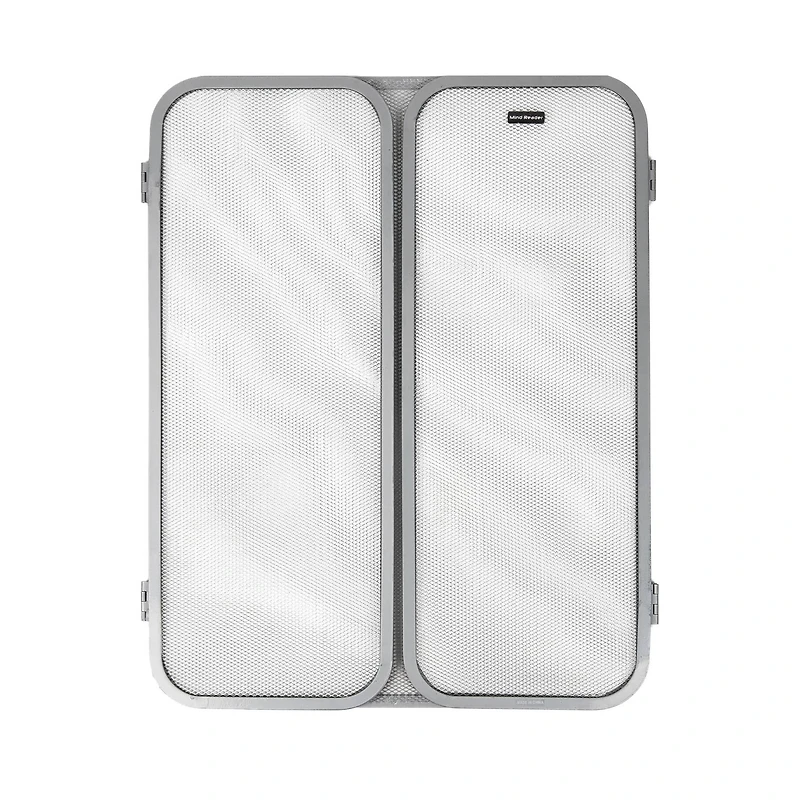 Mind Reader 3-Section Hinged Folding Mesh Paneled Fireplace Protector Screen