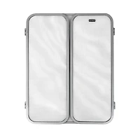 Mind Reader 3-Section Hinged Folding Mesh Paneled Fireplace Protector Screen