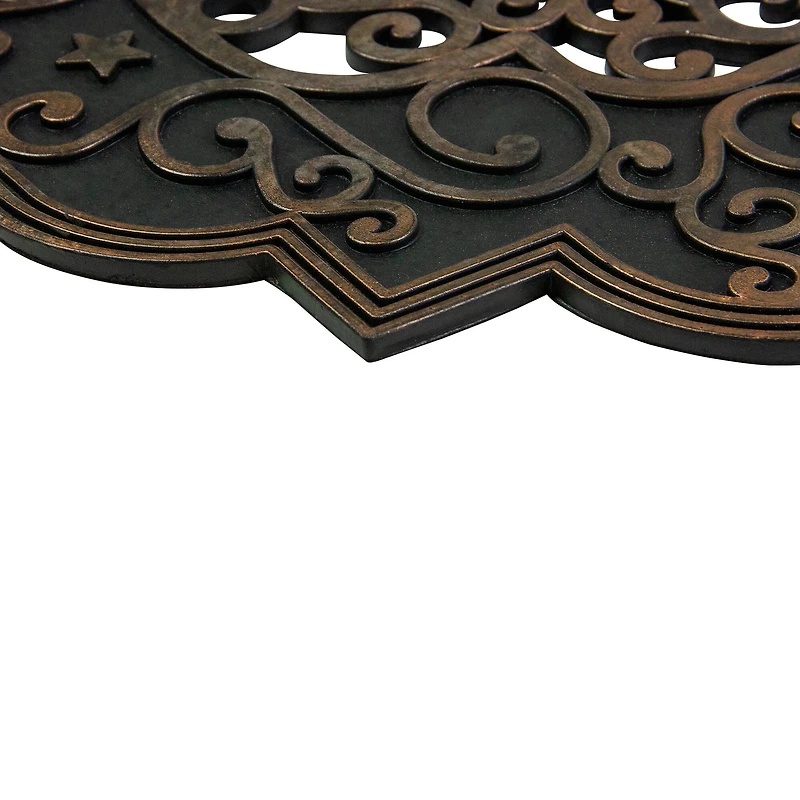 Red Reindeer Merry Christmas Doormat