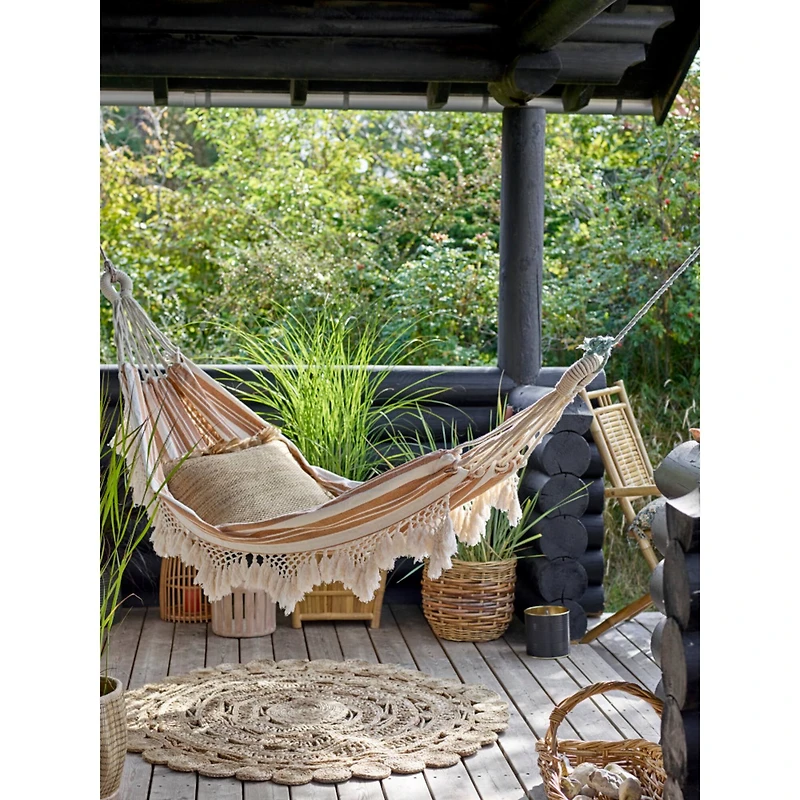 Hello Honey® Natural Boho Hand Woven Jute Rug, 48"