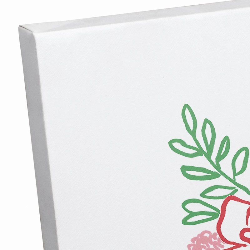 Flower Head Woman Canvas Wall Art