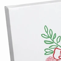 Flower Head Woman Canvas Wall Art