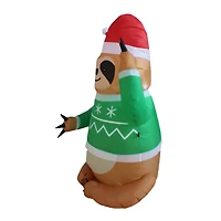 4ft. Inflatable Ugly Sweater Sloth