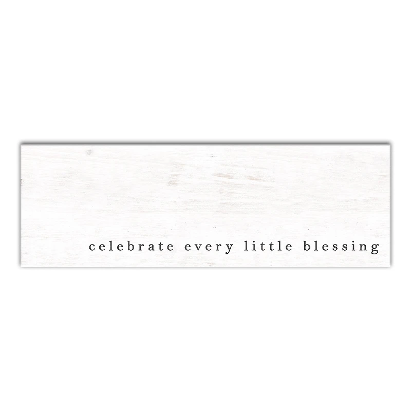 Celebrate Blessings 36" x 12" Canvas Wall Art