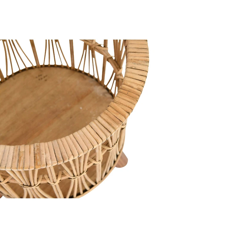 Hello Honey® Woven Bamboo Footed Baskets Set