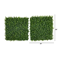 Artificial Grass Wall Mats, 2ct.