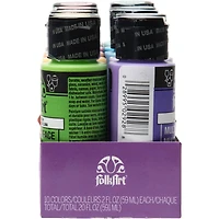 6 Packs: 10 ct. (60 total) FolkArt® Brights Multi-Surface Acrylic Paint Set