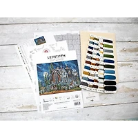 Letistitch Decorating the Haunted House Counted Cross Stitch Kit