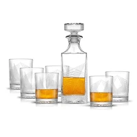JoyJolt® Gatsby Art Deco Whiskey Decanter & Glasses Set