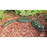 Design Toscano 33.5" Fearless Lawn Gator of the Castle Moat Statue
