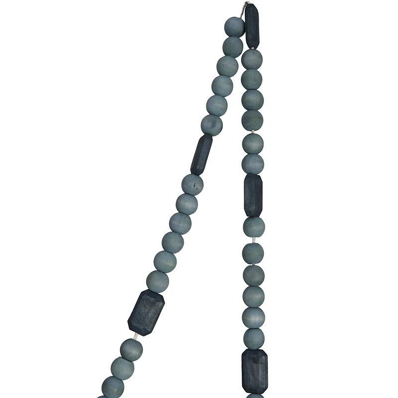 Hello Honey® 6ft. Gray Paulownia Wood Beads Garland