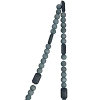 Hello Honey® 6ft. Gray Paulownia Wood Beads Garland
