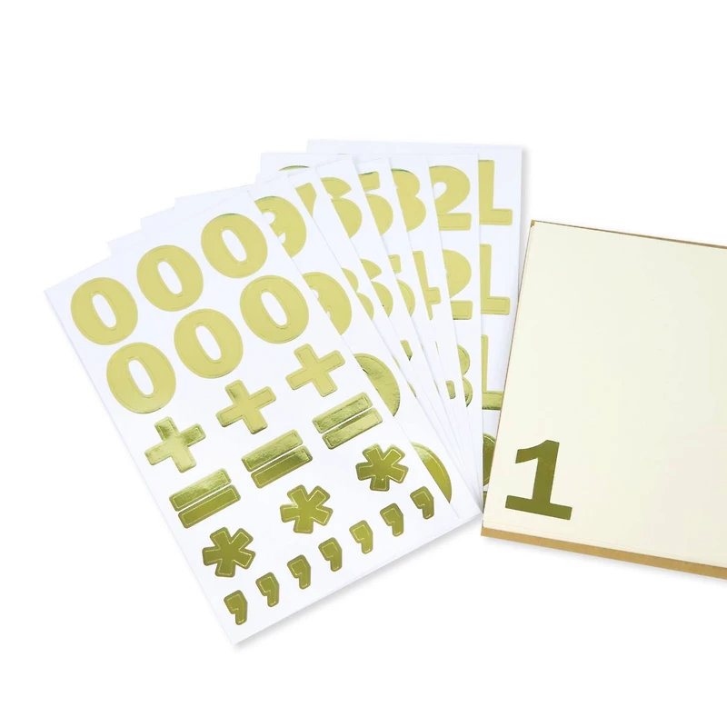 Gold Foil Number Stickers by Recollections™