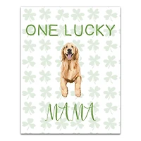 One Lucky Mama 11" x 14" Canvas Wall Art