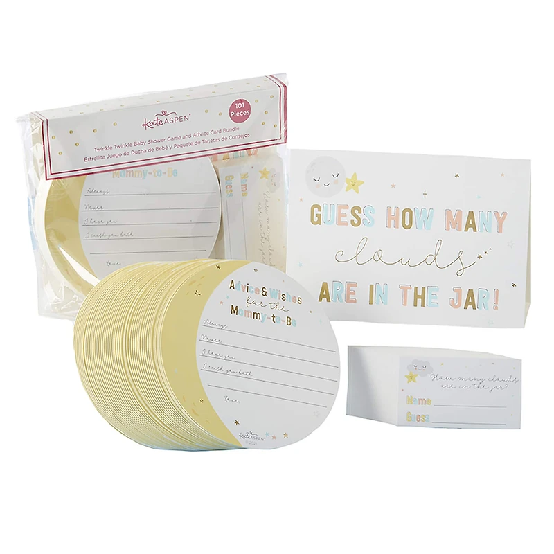 Kate Aspen® Twinkle Twinkle Advice Card & Baby Shower Game Set