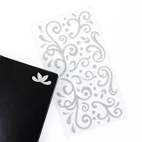 Silver Holographic Glitter Swirl Stickers by Recollections™