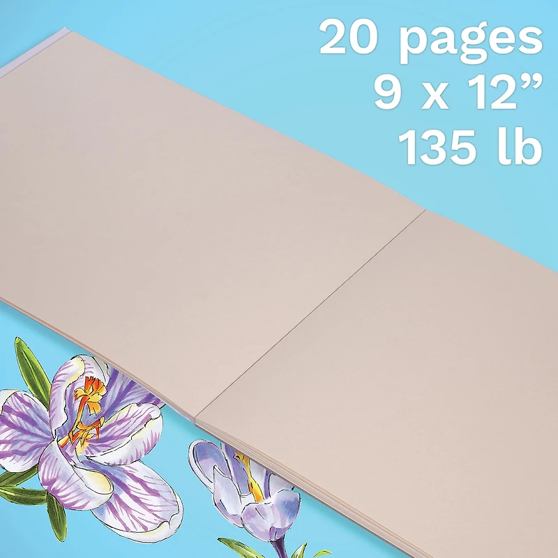 Canson® Graduate Foldover Natural Toned Mixed Media Pad, 9" x 12"