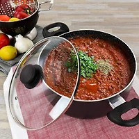 Oster Pallermo 5qt. Charcoal Aluminum Dutch Oven with Lid