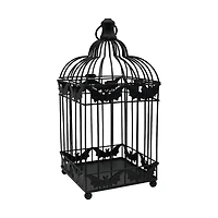11.75" Black Metal Bird Cage by Ashland®
