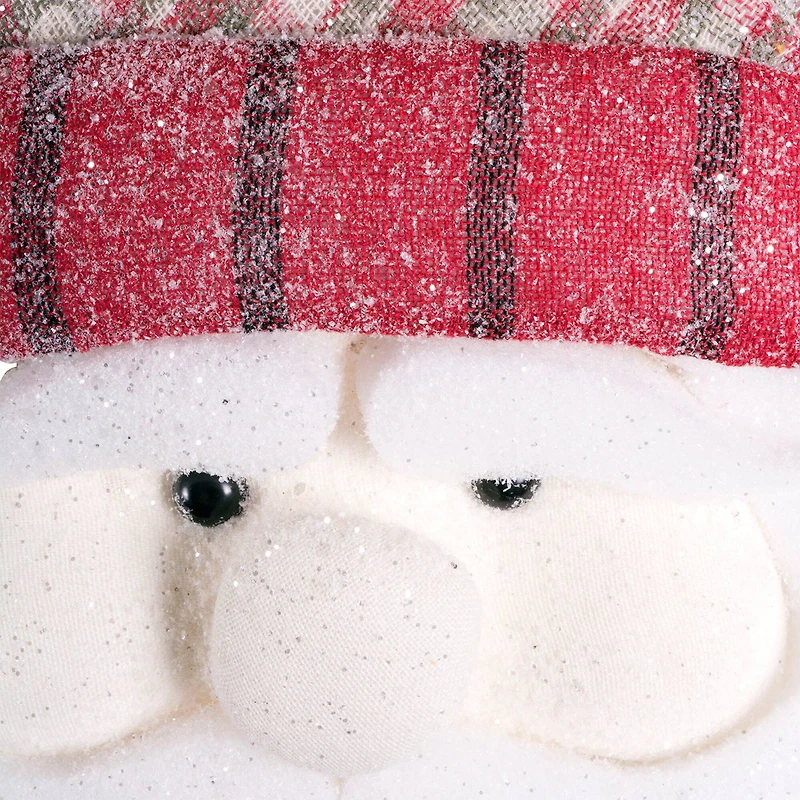 DII® Hanging Foam Santa with Plaid Hat