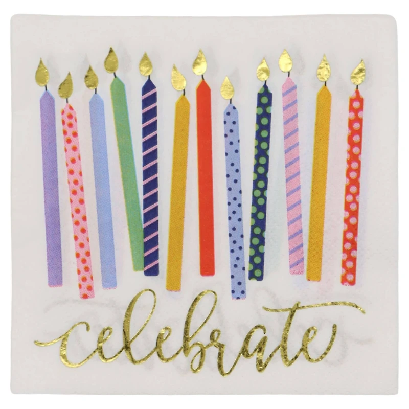 Celebrate Candles Beverage Napkins, 20ct. by Celebrate It™