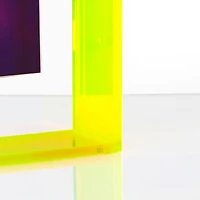 Wexel Art Neon Yellow Float Frame with Magnetic Photo Holder