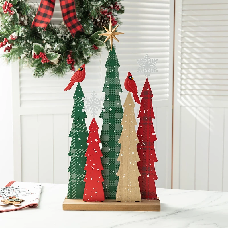 Glitzhome® 23.5" Wooden Christmas Tree Table Décor