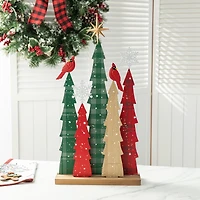 Glitzhome® 23.5" Wooden Christmas Tree Table Décor