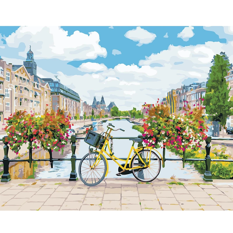 Amsterdam Bike Paint-by-Number Kit by Artist's Loft®