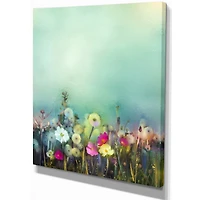 Designart - Dandelion Poppy and Daisy Flowers