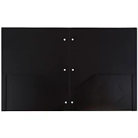 JAM Paper 3-Hole Heavy Duty Plastic Pocket Folder