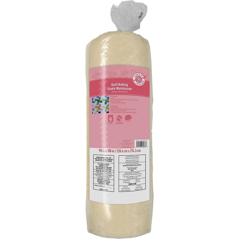 80/20 Quilt Batting by Loops & Threads™, 90" x 108"