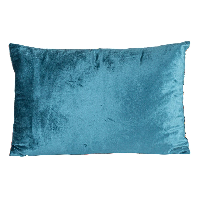 Hello Honey® 24" x 16" Floral Harmony Velvet Lumbar Pillow