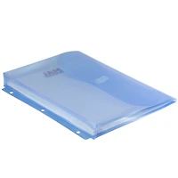 JAM Paper 9.5" x 11.5" Hook & Loop Closure 3-Hole Punch Plastic Envelopes