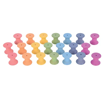 TickiT® Rainbow Wooden Spools Set