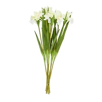 35" White Iris Artificial Flower Stem, 8ct.
