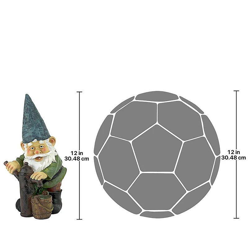Design Toscano 12" Water Pump Pete Garden Gnome Statue