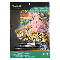 Brea Reese™ 9" x 12" Jungle Joy Scratch Art Paper Pad