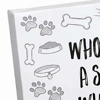 Who Needs a Shrink Dog Canvas Wall Art