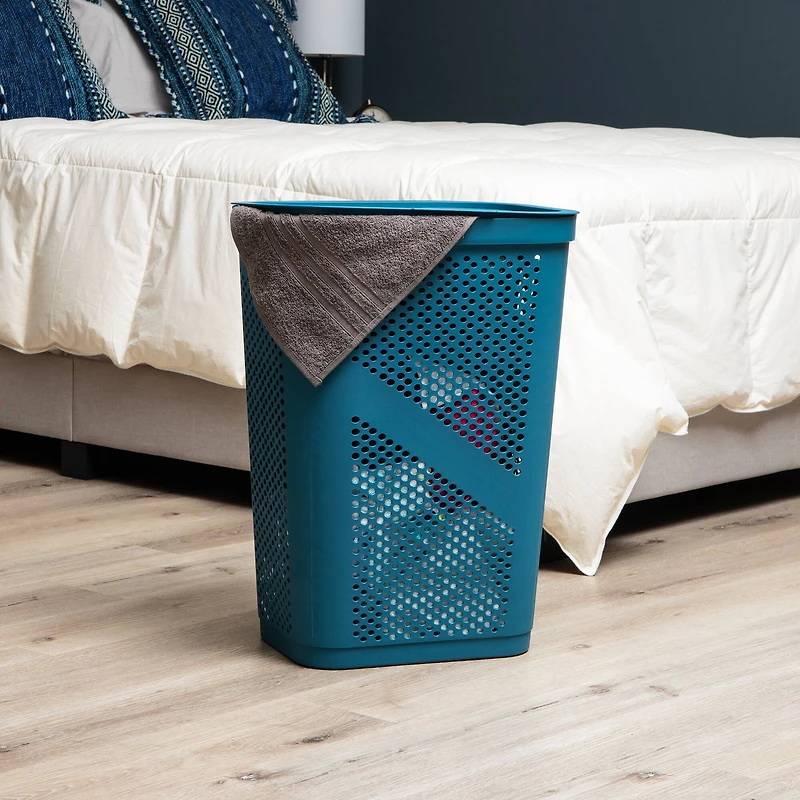 Mind Reader 17" x 24" Slim Plastic Laundry Hamper