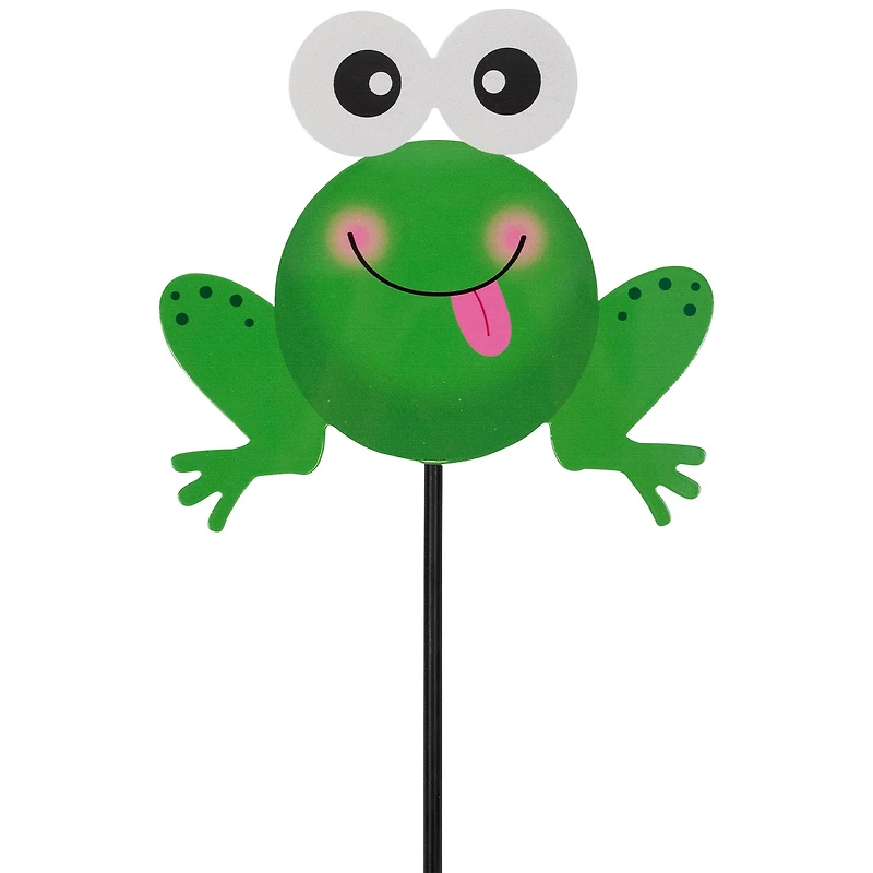 23" Frog Metal Garden Stake
