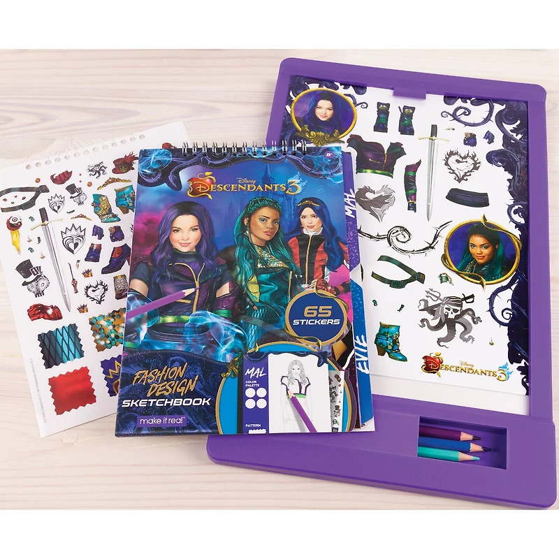 Make It Real™ Disney® Descendants 3 Fashion Design Tracing Light Table Set