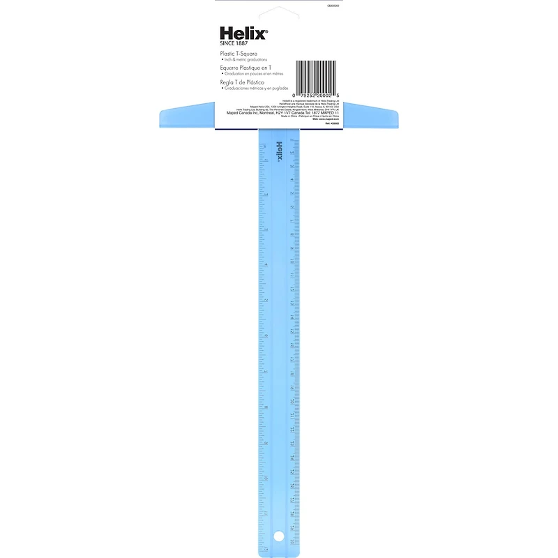 Helix® Clear Plastic T-Square