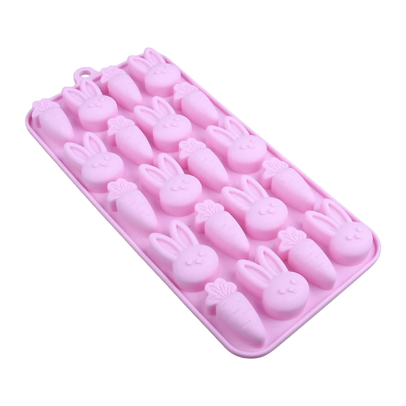 Easter Bunny & Carrot Silicone Candy Mold by Makery™
