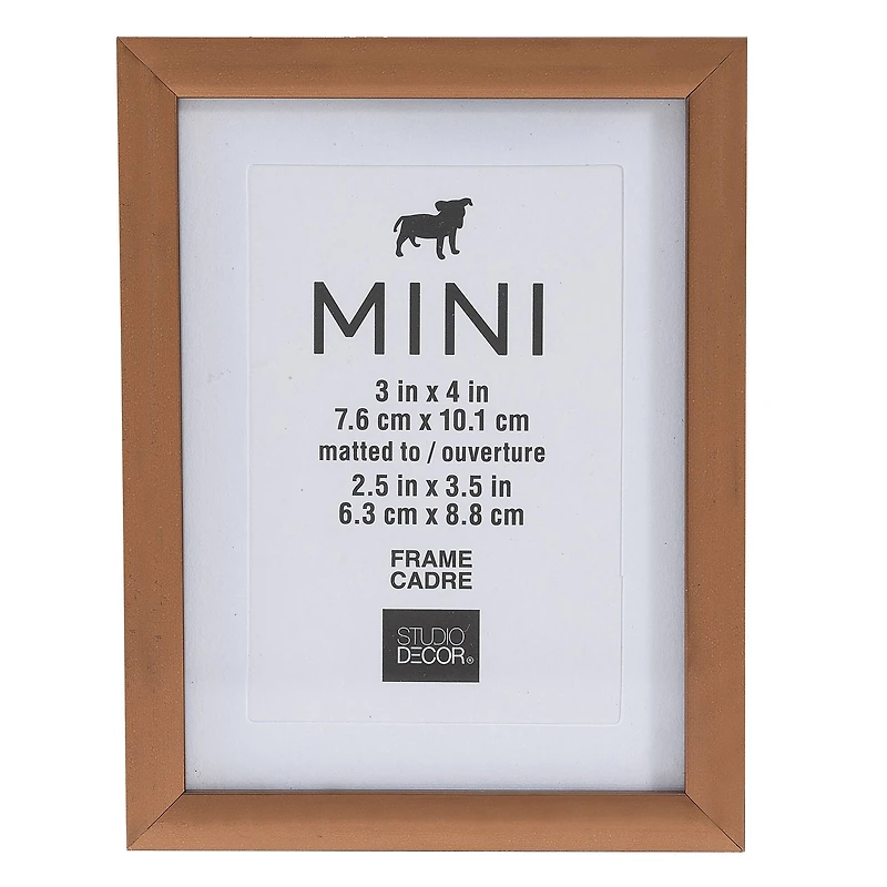 Bronze Mini Frame with Mat by Studio Décor®