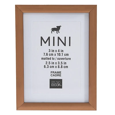 Bronze Mini Frame with Mat by Studio Décor®