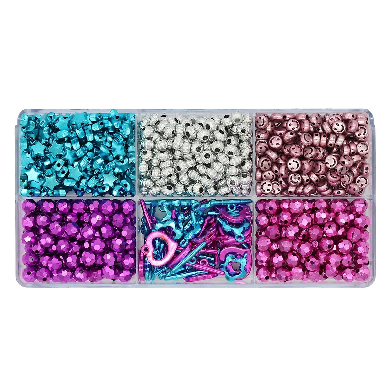 Metallic Brights & Findings Bead Box by Creatology™